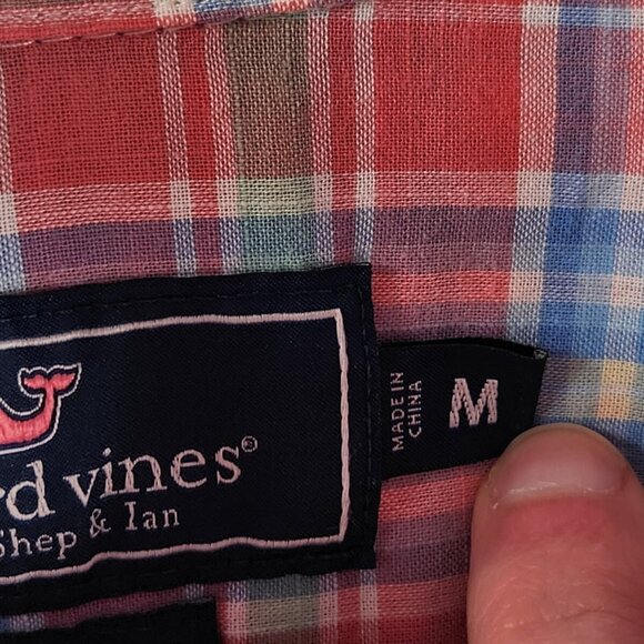 Vineyard Vines Murray Shirt Medium Multicolor Plaid Long Sleeve Button Up Shirt - Picture 12 of 16